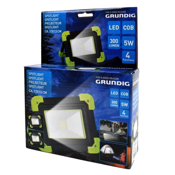 Farol Linterna Led 300 Lumen 5W 2 Funciones A Pila - Imagen 2