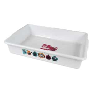 Bandeja Plastico Gourmet Blanco 9Lt /2