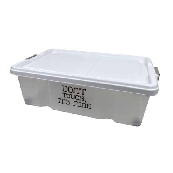 Caja Organizadora 29Lt Grande Baja Con Ruedas Don´T Touch