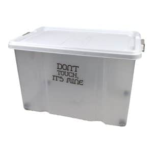 Caja Organizadora 65Lt Grande Alta Con Ruedas Don´T Touch