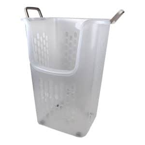 Cesto Calado 65Lt Apilable Con Ruedas Y Asas