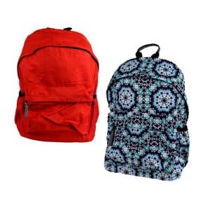 Mochila Lisa O Estampada Con Bolsillo