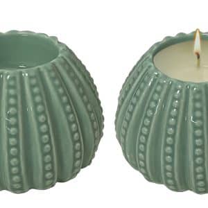 Candelabro Ceramica Labrado 9.5X6.5Cm