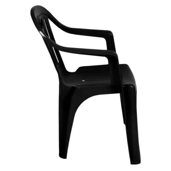 Silla Poltrona Plástica Mor Negra - Imagen 3