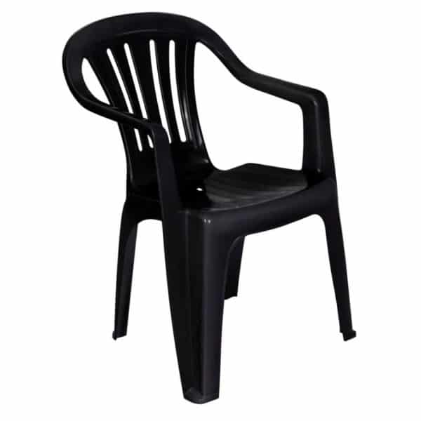 Silla Poltrona Plástica Mor Negra - Imagen 2