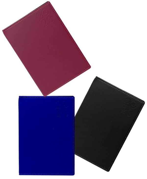 Agenda Cuerina Lisa Con Indicador - Imagen 3