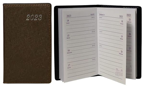 Agenda Cuerina Chica 10X18Cm