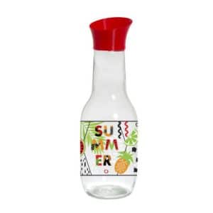 BOTELLA HEREVIN VIDRIO 1LT DECORADA SUMMER