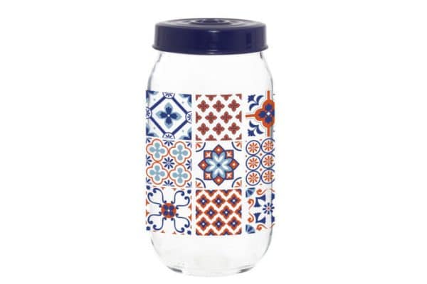 Frasco Herevin Vidrio 1Lt Linea Mosaico