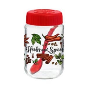 Especiero Herevin Vidrio Con Cuchara 370Ml Decorado Summer