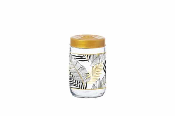 Frasco Herevin Vidrio 660Ml Linea Gold Leaf