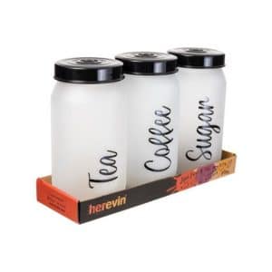 Frasco Herevin 1Lt X3Pcs Vidrio Decorado Ice Colours
