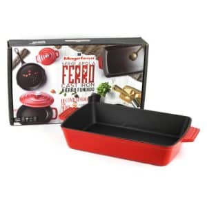 Asadera Magefesa Hierro Fundido 33 Cm Ferro Eco Rojo