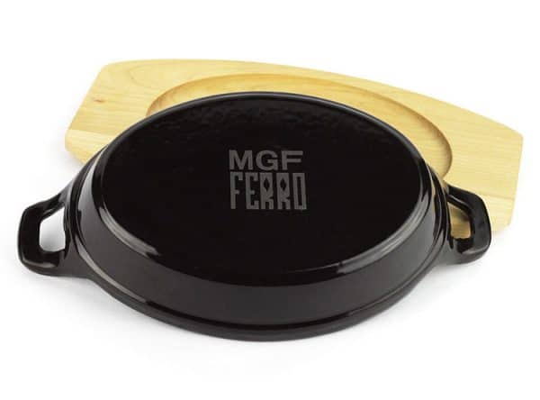 Fuente Magefesa Hierro Fundido Base Madera 22 Cm Ferro Eco Negro - Imagen 2