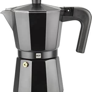 Cafetera Italiana Magefesa 9Tazas Kenia Noir Aluminio Negro