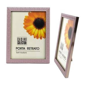 Portarretrato Plastico Labrado Rombo 18X23X1.5Cm P/Foto 15X20Cm