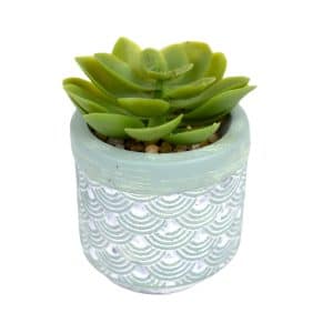 Planta Artificial Con Maceta Mini