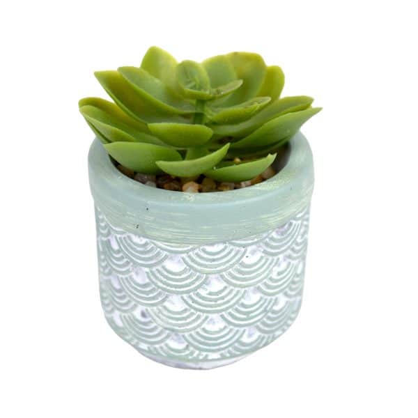 Planta Artificial Con Maceta Mini