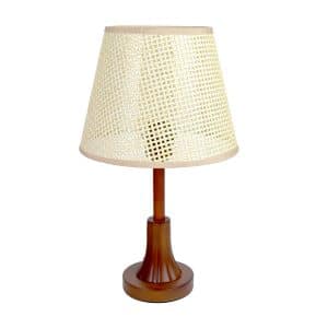 Lampara De Mesa Base Madera 23X40.5X11.8Cm