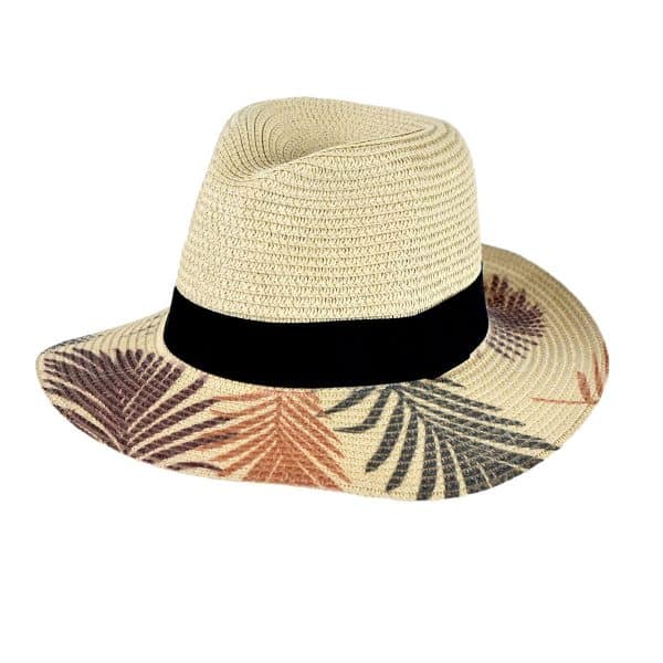 Sombrero Panameño Ala Ancha Estampado - Imagen 2