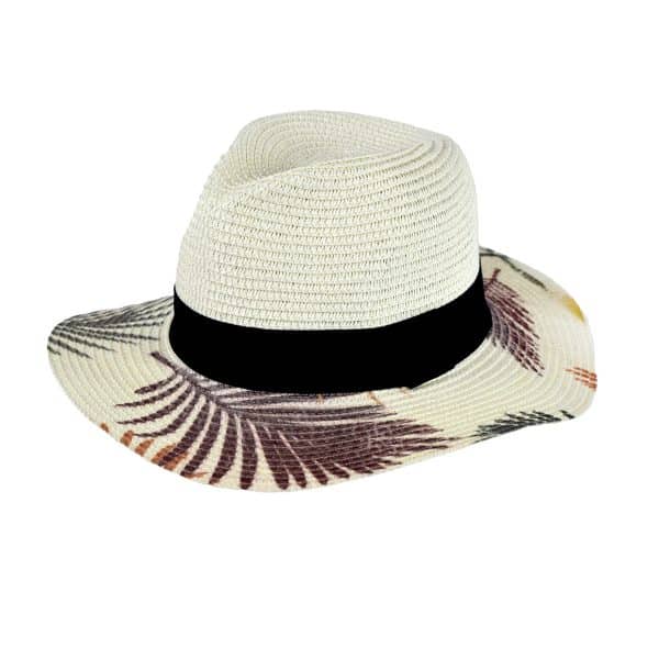 Sombrero Panameño Ala Ancha Estampado - Imagen 3