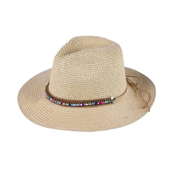 Sombrero Panameño De Ala Ancha Con Cinta - Imagen 2