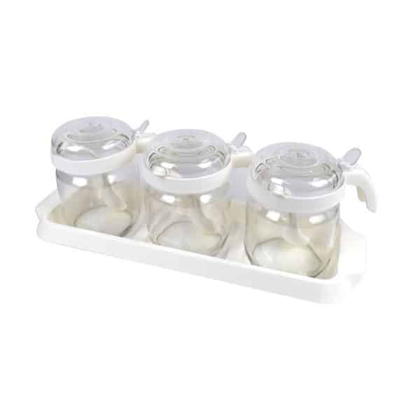 Especiero Herevin 3 Piezas Linea Off White