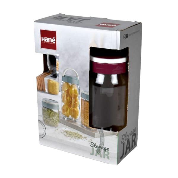 Frasco Vidrio Set X3Pcs Vegas Storage