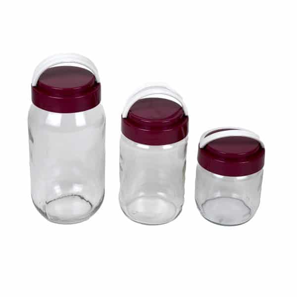 Frasco Vidrio Set X3Pcs Vegas Storage - Imagen 2