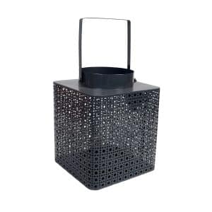 Farol Metal Marroqui Calado C/Asa 18X18X34Cm