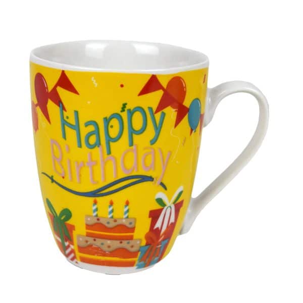 Jarra Desayuno Ceramica Feliz Cumpleaños - Imagen 2