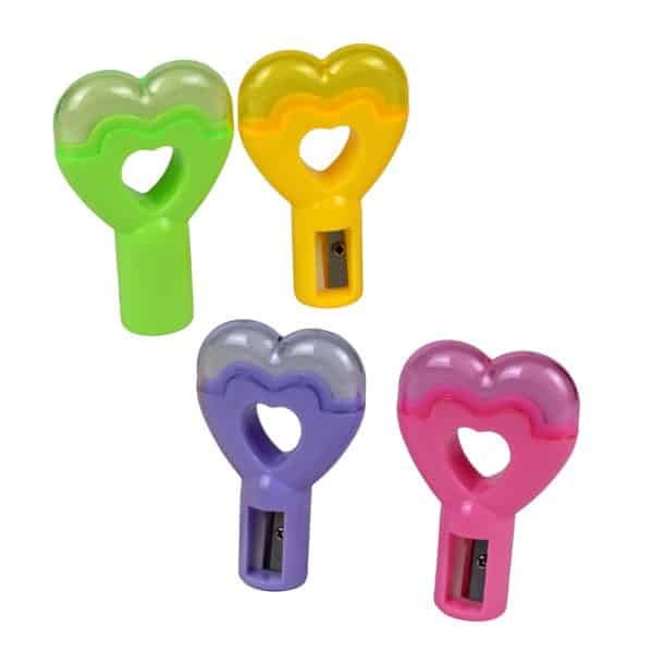 Sacapuntas Y Goma Forma Corazon X1