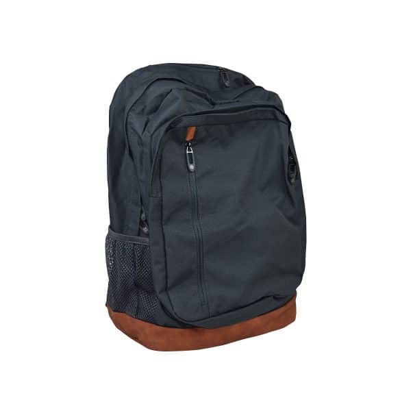 Mochila Lona/Cuerina Lisa Reparticion P/Pc 5 Cierres 47X32X18Cm 4Color