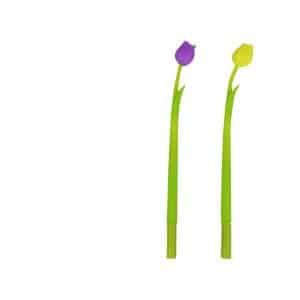 BOLIGRAFO GEL X1 TULIPAN SILICONA PUNTA FINA 0.5MM DIF COLORES 29253