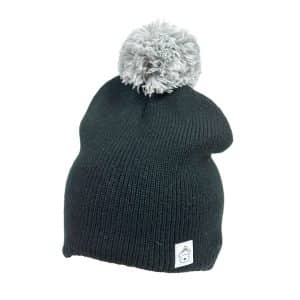 Gorro Lana Liso C/Pompon Osito