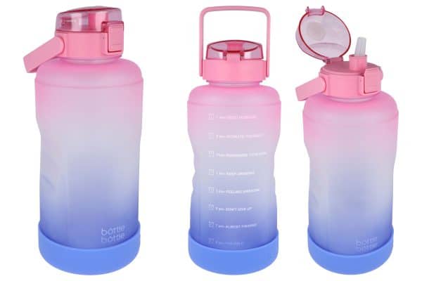 Botella Plastico 4Lt Cantimplora Base Silicona 38.5X14Cm Con Asa