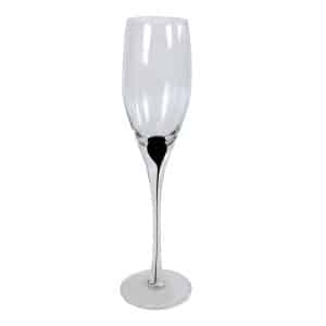 Copa De Champagne De Vidrio Con Decoración