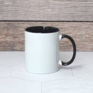 Jarra De Desayuno De Cerámica Con Bordes De Color
