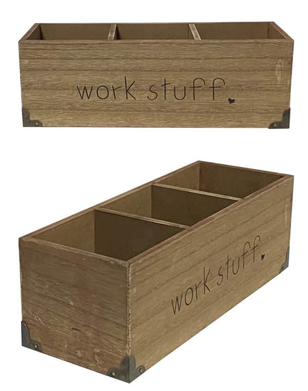 Caja de madera para té rectangular - Imagen 2