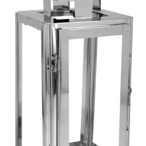 Farol Candelabro De Metal Y Vidrio
