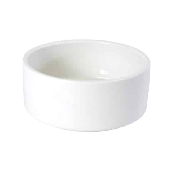 Bowl Cilindrico De Ceramica Blanca - Imagen 2