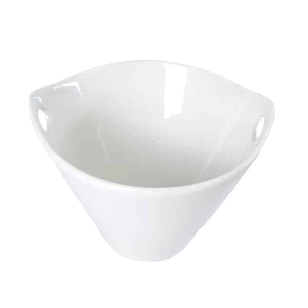 Bowl de cerámica blanco con asas - Imagen 3