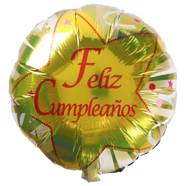 Globo Feliz Cumpleaños Para Helio Metalizado - Imagen 2