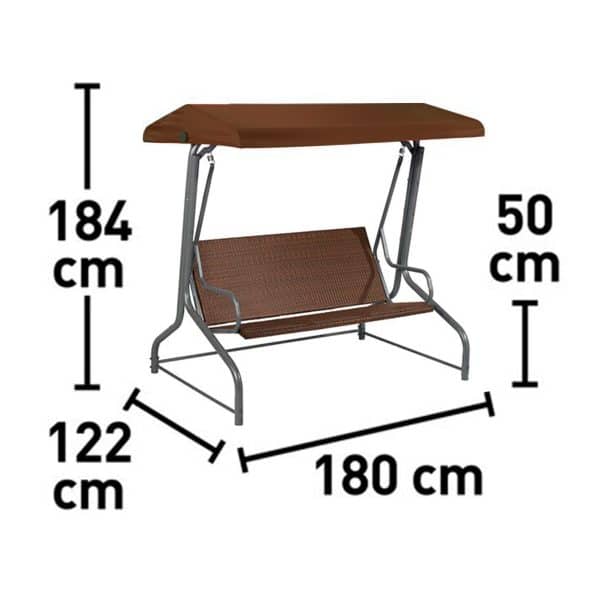Hamaca De Jardin Rattan - Imagen 2