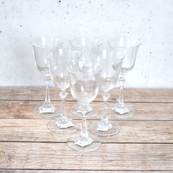 Copa De Vino De 6 Piezas De Vidrio