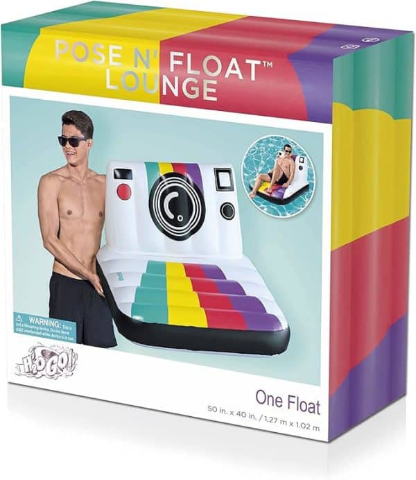 ASIENTO INFLABLE RETRO CON RESPALDO Pose N´Float Lounge BESTWAY - Imagen 2