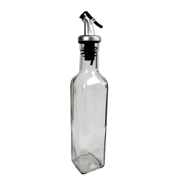 Aceitera De Vidrio Lisa Con Pico 26Cm - Imagen 2