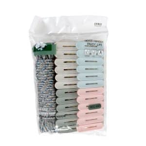 Cuerda Para Ropa Con 24 Palillos
