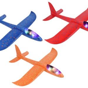 Avion de Espuma multicolor con Luz