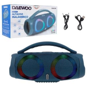 Parlante Daewoo Portatil Con Bluetooth Y Luces